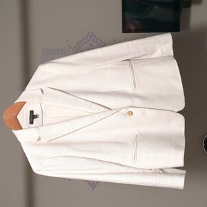 Cream Ann Taylor blazer size 14.